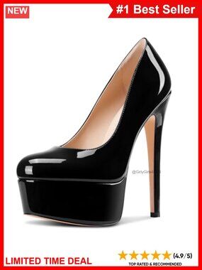 Castamere Womens Stiletto High Platform Heel Round Toe Slip-On Party Pumps